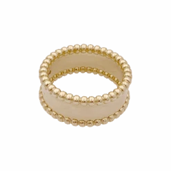 Miller Bague Bandeau VAN CLEEF & ARPELS. "Perlée Signature" En Or Jaune 12 Miller Bague Bandeau VAN CLEEF & ARPELS. "Perlée Signature" En Or Jaune -Castafiore Boutique bague bandeau van cleef arpels perlee signature en or jaune 766181