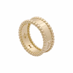 Miller Bague Bandeau VAN CLEEF & ARPELS. "Perlée Signature" En Or Jaune 13 Miller Bague Bandeau VAN CLEEF & ARPELS. "Perlée Signature" En Or Jaune -Castafiore Boutique bague bandeau van cleef arpels perlee signature en or jaune 972352