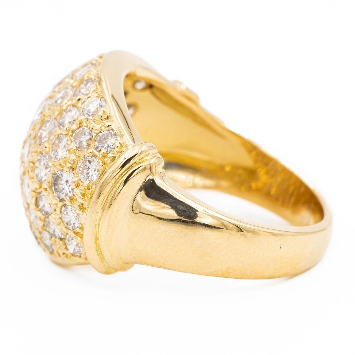Bague Boule En Or Jaune Et Diamant 4 Bague Boule En Or Jaune Et Diamant – Image 4