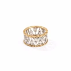 Bague BUCCELLATI "Eternel" En Or Jaune Et Or Blanc