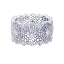 Miller Bague BUCCELLATI "Tulle" En Or Blanc Et Diamants -Castafiore Boutique bague buccellati tulle or blanc diamants 572946