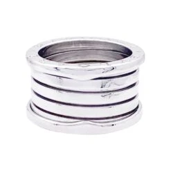 Miller Bague BULGARI, “B.Zero1”, Or Blanc, Trés Grand Modèle.