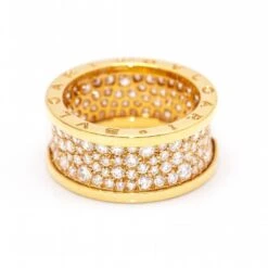 Bague BVLGARI B.ZERO1 En Or Jaune Et Diamants