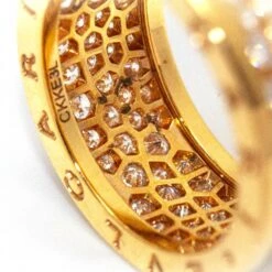 Bague BVLGARI B.ZERO1 En Or Jaune Et Diamants -Castafiore Boutique bague bvlgari bzero1 avec diamants 740406