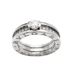 Miller Bague "B.Zero1" BULGARI, Or Blanc Et Diamants -Castafiore Boutique bague bzero1 bulgari or blanc et diamants 486026