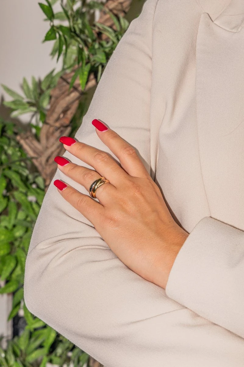 Bague Cartier Alliance Trinity Or Rose 2 Bague Cartier Alliance Trinity Or Rose – Image 2