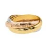 Bague Cartier Alliance Trinity Or Rose