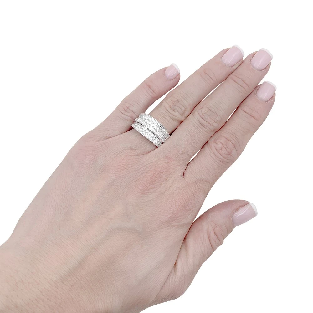 Miller Bague CARTIER "Barrette" En Or Blanc Et Diamants 7 Miller Bague CARTIER "Barrette" En Or Blanc Et Diamants – Image 7