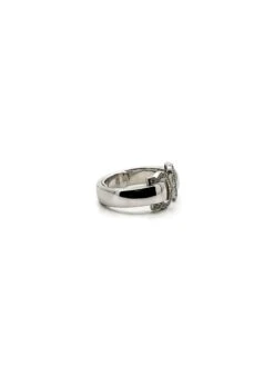 Bague CARTIER "Double C" En Or Blanc Et Diamants -Castafiore Boutique bague cartier double c en or blanc et diamants 507714