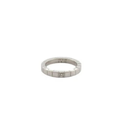 Bague Alliance CARTIER "Lanière" En Or Blanc Et Diamant