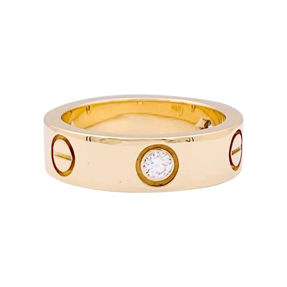 Miller Bague Cartier "Love 3 Diamants" En Or Jaune Et Diamants 1 Miller Bague Cartier "Love 3 Diamants" En Or Jaune Et Diamants