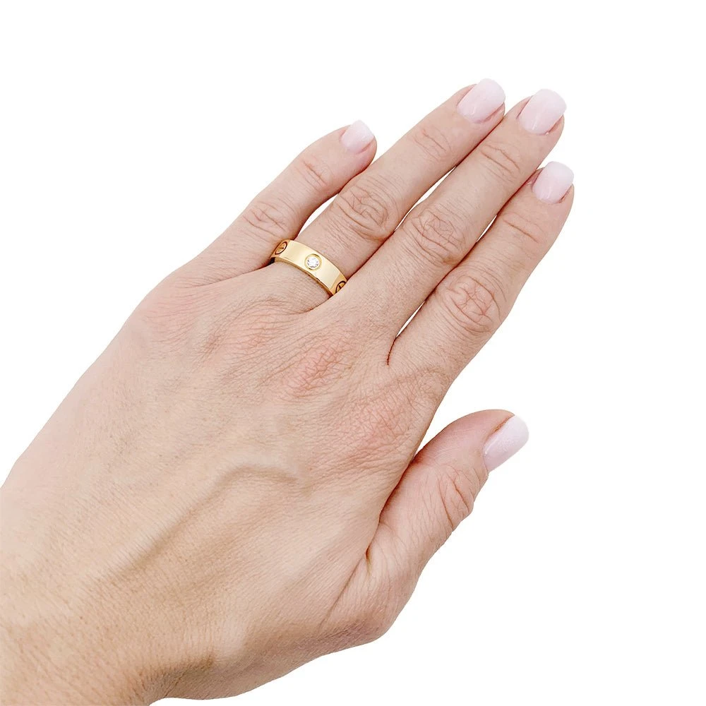 Miller Bague Cartier "Love 3 Diamants" En Or Jaune Et Diamants 6 Miller Bague Cartier "Love 3 Diamants" En Or Jaune Et Diamants – Image 6