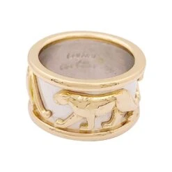 Miller Bague CARTIER, "Pharaon Panthère", Deux Ors. -Castafiore Boutique bague cartier pharaon panthere deux ors 568209