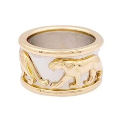 Miller Bague CARTIER, "Pharaon Panthère", Deux Ors. -Castafiore Boutique bague cartier pharaon panthere deux ors 722633
