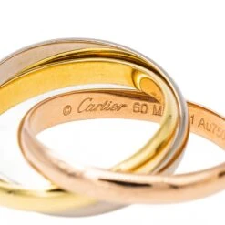 Bague CARTIER "Trinity" Trois Ors -Castafiore Boutique bague cartier trinity trois ors 149126
