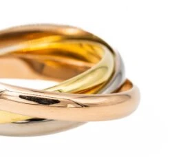 Bague CARTIER "Trinity" Trois Ors -Castafiore Boutique bague cartier trinity trois ors 272965