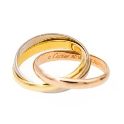 Bague CARTIER "Trinity" Trois Ors -Castafiore Boutique bague cartier trinity trois ors 969647