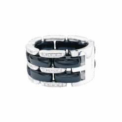 Miller Bague CHANEL "Ultra" En Or Blanc, Céramique Noire Et Diamants -Castafiore Boutique bague chanelultra en or blanc ceramique noire et diamants 449900