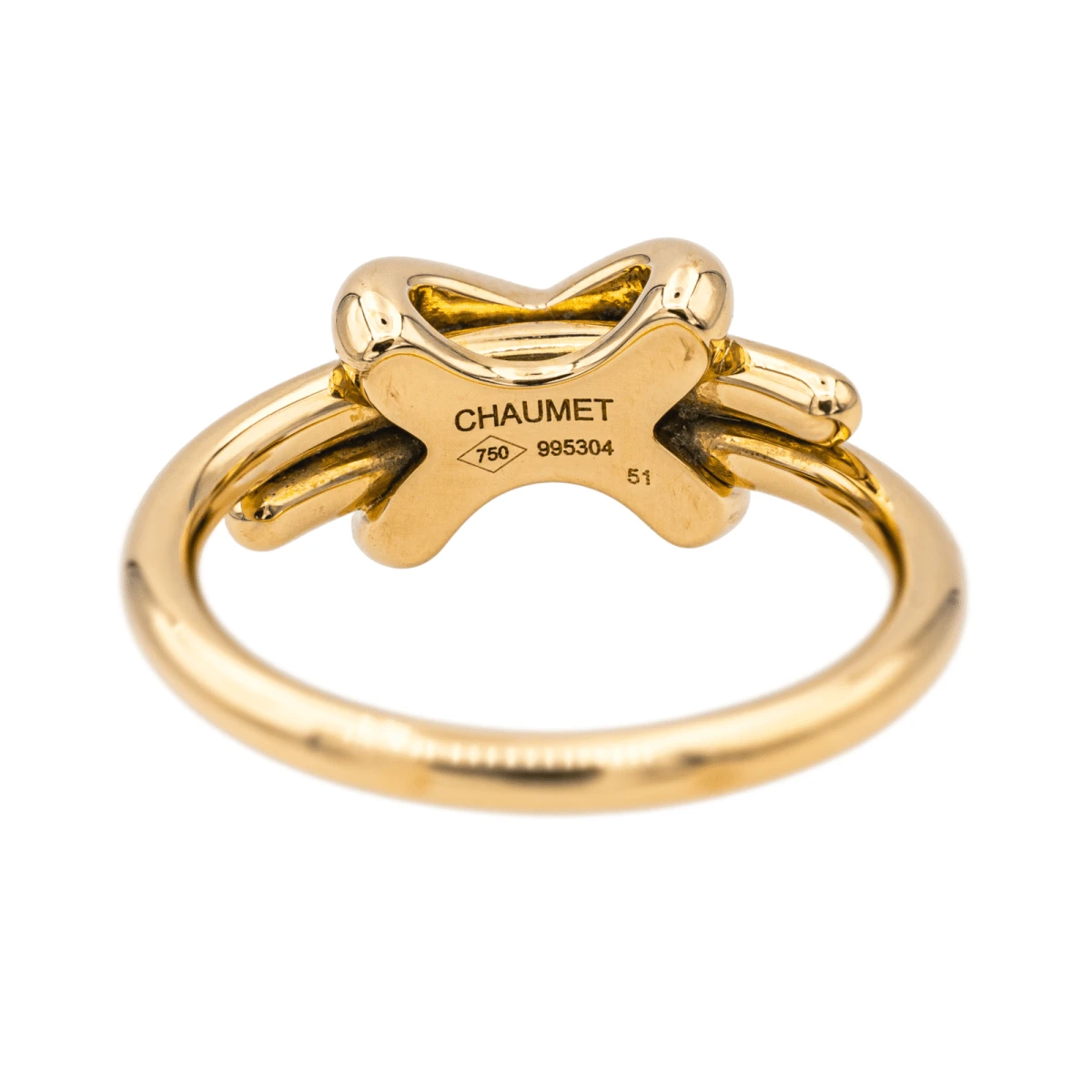 Bague Chaumet "Jeux De Liens" En Or Rose Et Diamants 4 Bague Chaumet "Jeux De Liens" En Or Rose Et Diamants – Image 4