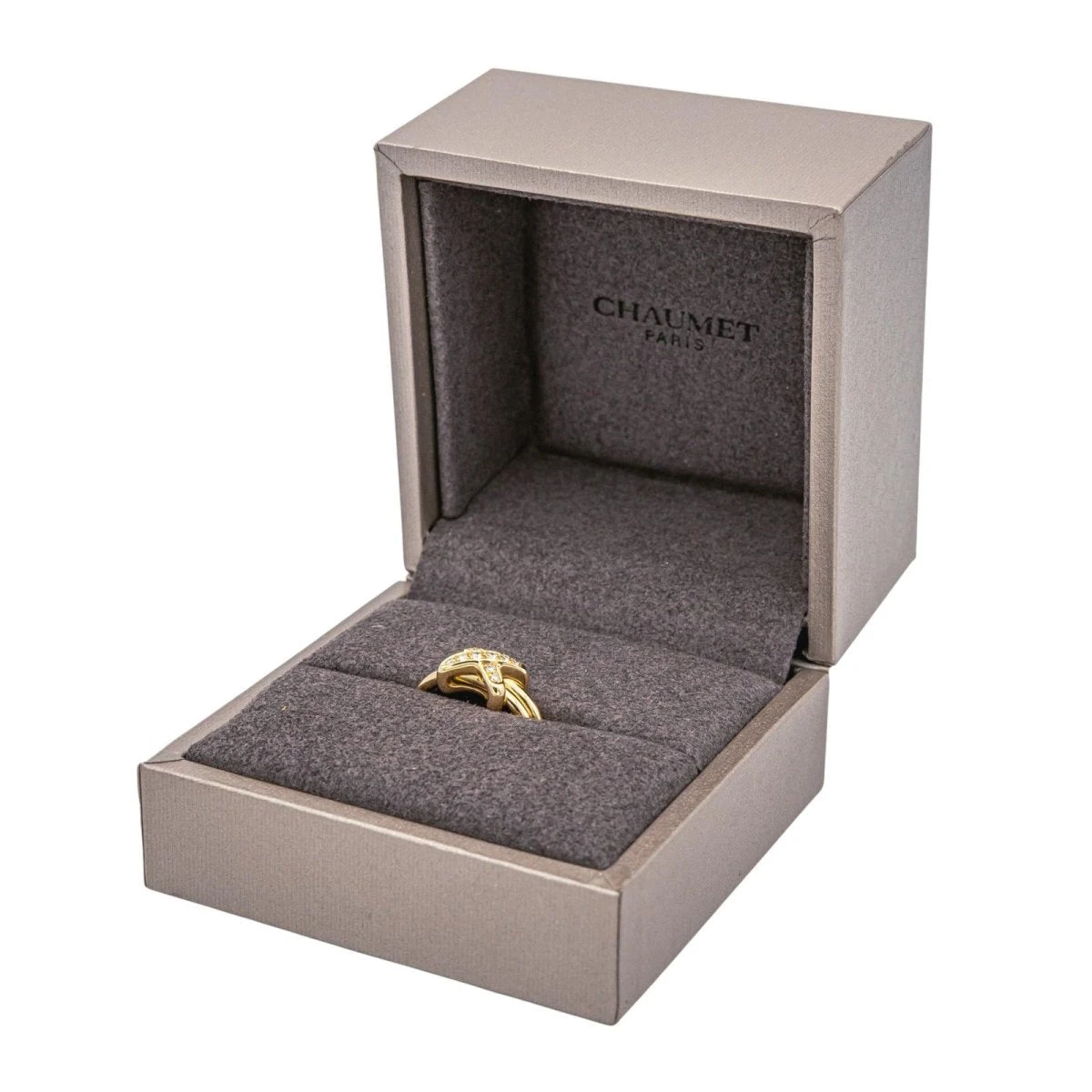 Bague Chaumet "Jeux De Liens" En Or Rose Et Diamants 6 Bague Chaumet "Jeux De Liens" En Or Rose Et Diamants – Image 6