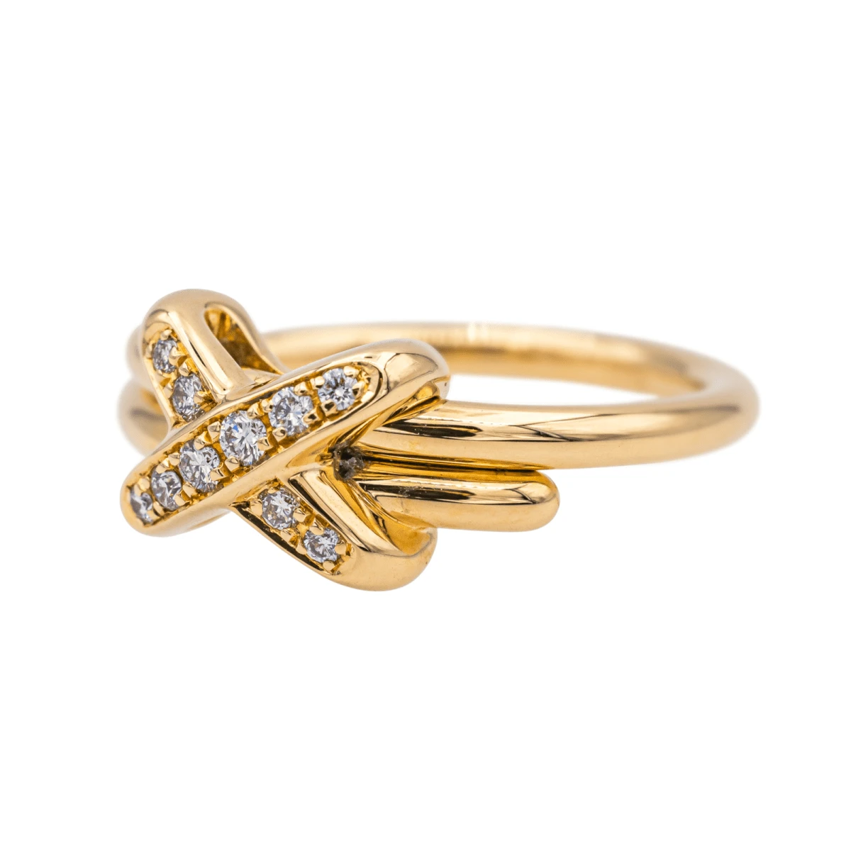 Bague Chaumet "Jeux De Liens" En Or Rose Et Diamants 3 Bague Chaumet "Jeux De Liens" En Or Rose Et Diamants – Image 3