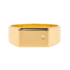 Bague Chevalière ARTHUS BERTRAND X VANRYCKE En Or Jaune Et Diamant