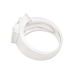 Miller Bague Chevalière En Or Blanc Et Diamant -Castafiore Boutique bague chevaliere en or blanc et diamant 650592