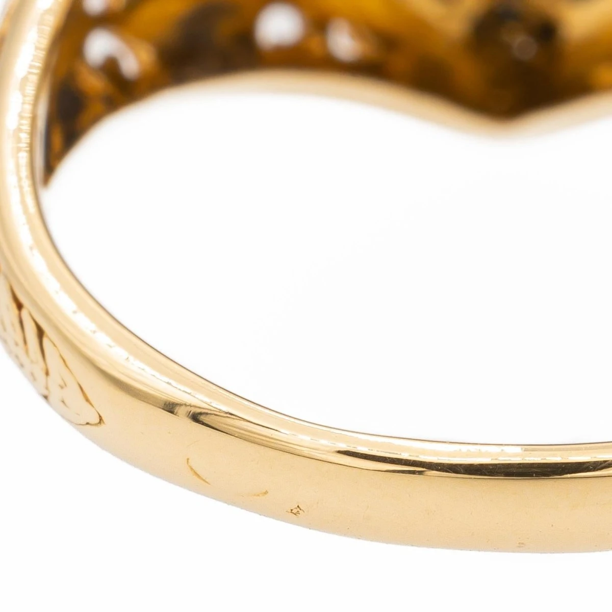 Bague Chevalière En Or Jaune Et Saphirs 5 Bague Chevalière En Or Jaune Et Saphirs – Image 5