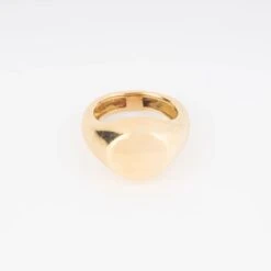 Bague Chevalière Or Jaune 18k Signée De La Maison Chaumet