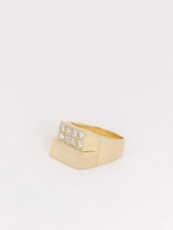 Bague Chevalière Vintage En Or Et Diamants 10 Bague Chevalière Vintage En Or Et Diamants -Castafiore Boutique bague chevaliere vintage en or et diamants 475184