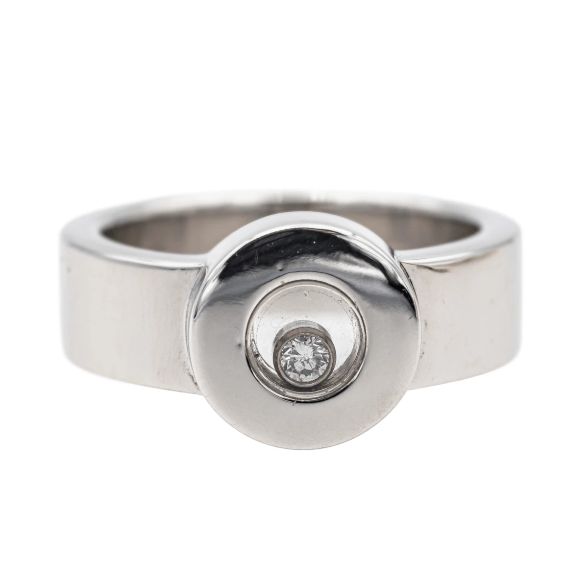 Bague CHOPARD "Happy Diamonds En Or Blanc Et Diamant 1 Bague CHOPARD "Happy Diamonds En Or Blanc Et Diamant