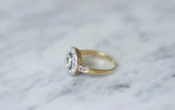 Bague Cible Ronde Diamants -Castafiore Boutique bague cible ronde diamants 886709