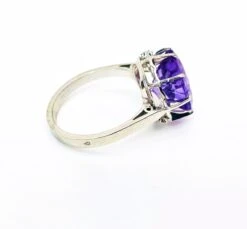 Bague Cocktail Améthyste En Or Blanc -Castafiore Boutique bague cocktail amethyste en or blanc 635964