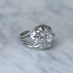 Bague Cocktail En Or Blanc, Platine, Et Diamants 8 Bague Cocktail En Or Blanc, Platine, Et Diamants -Castafiore Boutique bague cocktail en or blanc platine et diamants 135268