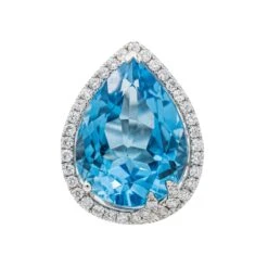 Bague Cocktail Or Blanc Topaze -Castafiore Boutique bague cocktail or blanc topaze 831138