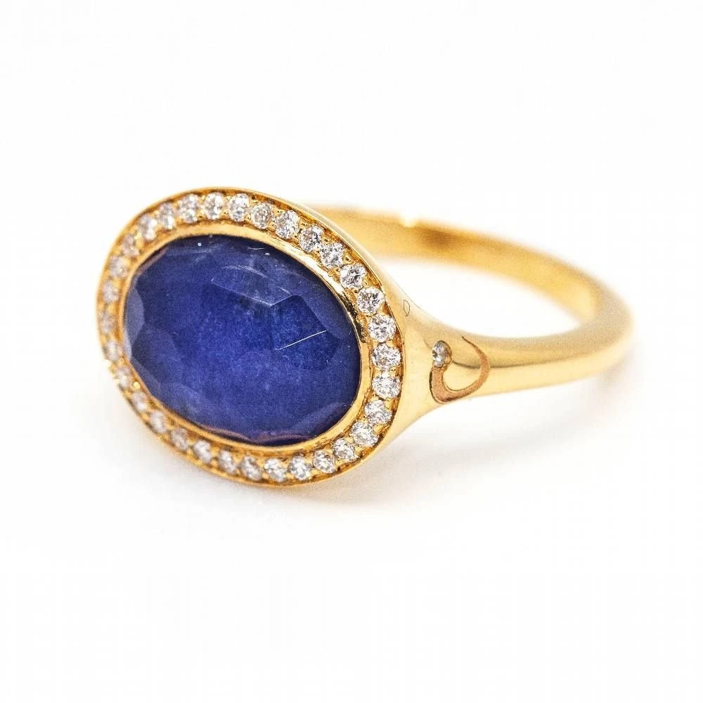 Bague DANZE Avec Saphir Et Diamant 3 Bague DANZE Avec Saphir Et Diamant – Image 3