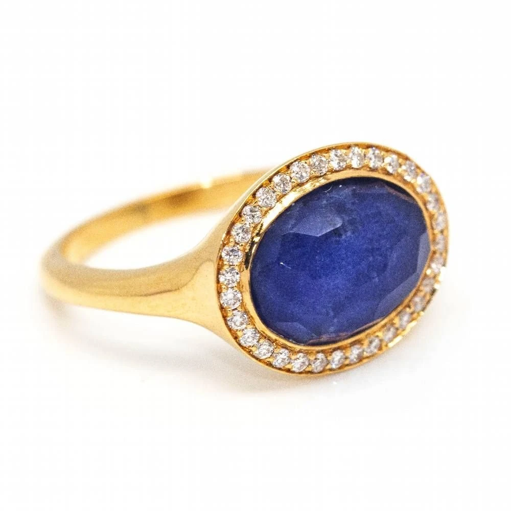 Bague DANZE Avec Saphir Et Diamant 5 Bague DANZE Avec Saphir Et Diamant – Image 5