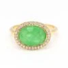 Bague DANZE En Or Jaune, Chrysoprase Et Diamants