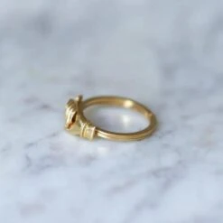 Bague Alliance En Or -Castafiore Boutique bague de foi fede or jaune 173625