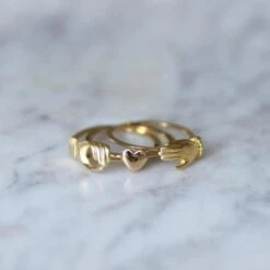 Bague Alliance En Or -Castafiore Boutique bague de foi fede or jaune 832546