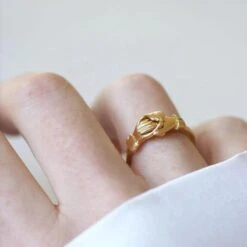 Bague Alliance En Or -Castafiore Boutique bague de foi fede or jaune 862746