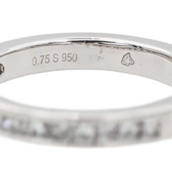 Bague Demi-Alliance Platine Diamant 12 Bague Demi-Alliance Platine Diamant -Castafiore Boutique bague demi alliance platine diamant 490117