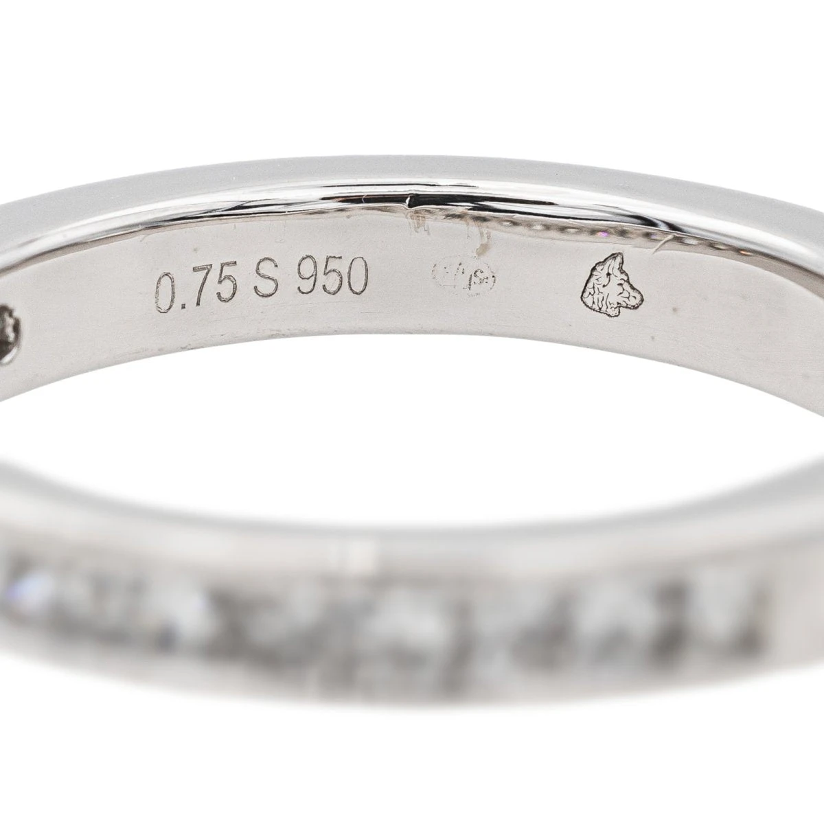 Bague Demi-Alliance Platine Diamant 5 Bague Demi-Alliance Platine Diamant – Image 5