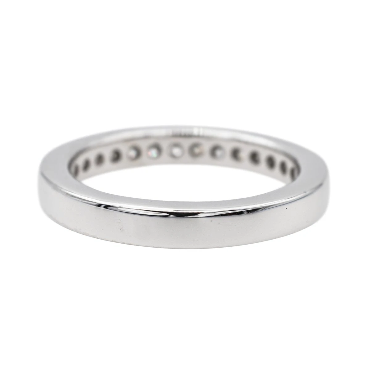 Bague Demi-Alliance Platine Diamant 8 Bague Demi-Alliance Platine Diamant – Image 8