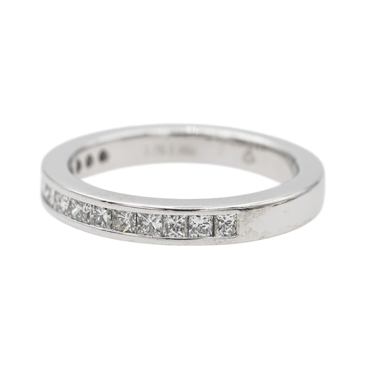 Bague Demi-Alliance Platine Diamant 3 Bague Demi-Alliance Platine Diamant – Image 3