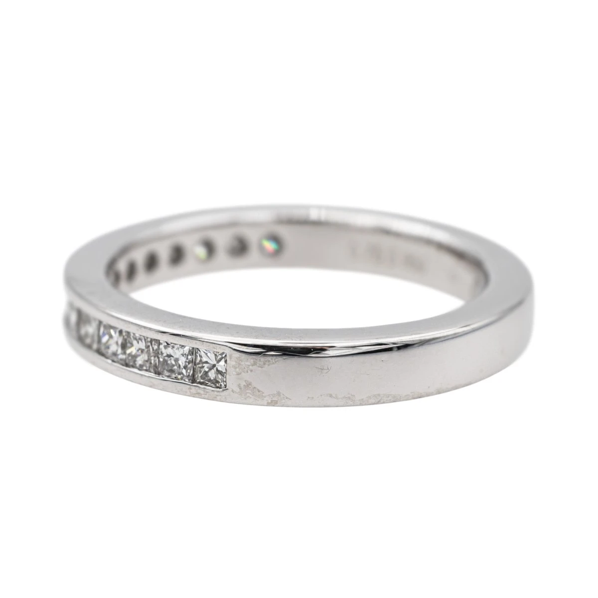 Bague Demi-Alliance Platine Diamant 4 Bague Demi-Alliance Platine Diamant – Image 4