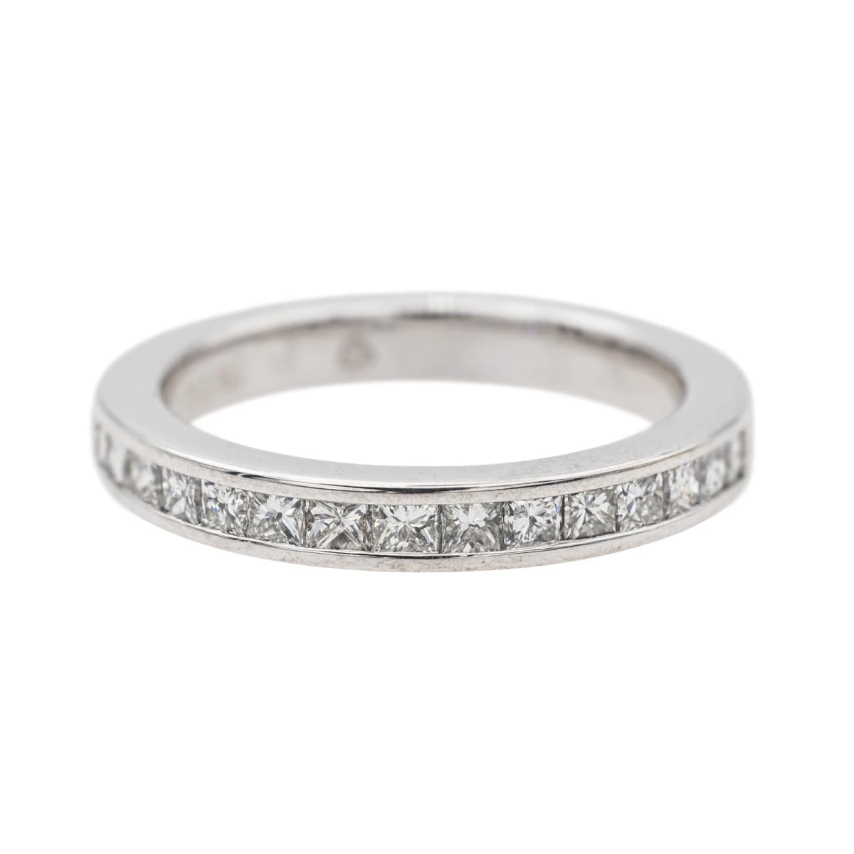 Bague Demi-Alliance Platine Diamant 1 Bague Demi-Alliance Platine Diamant