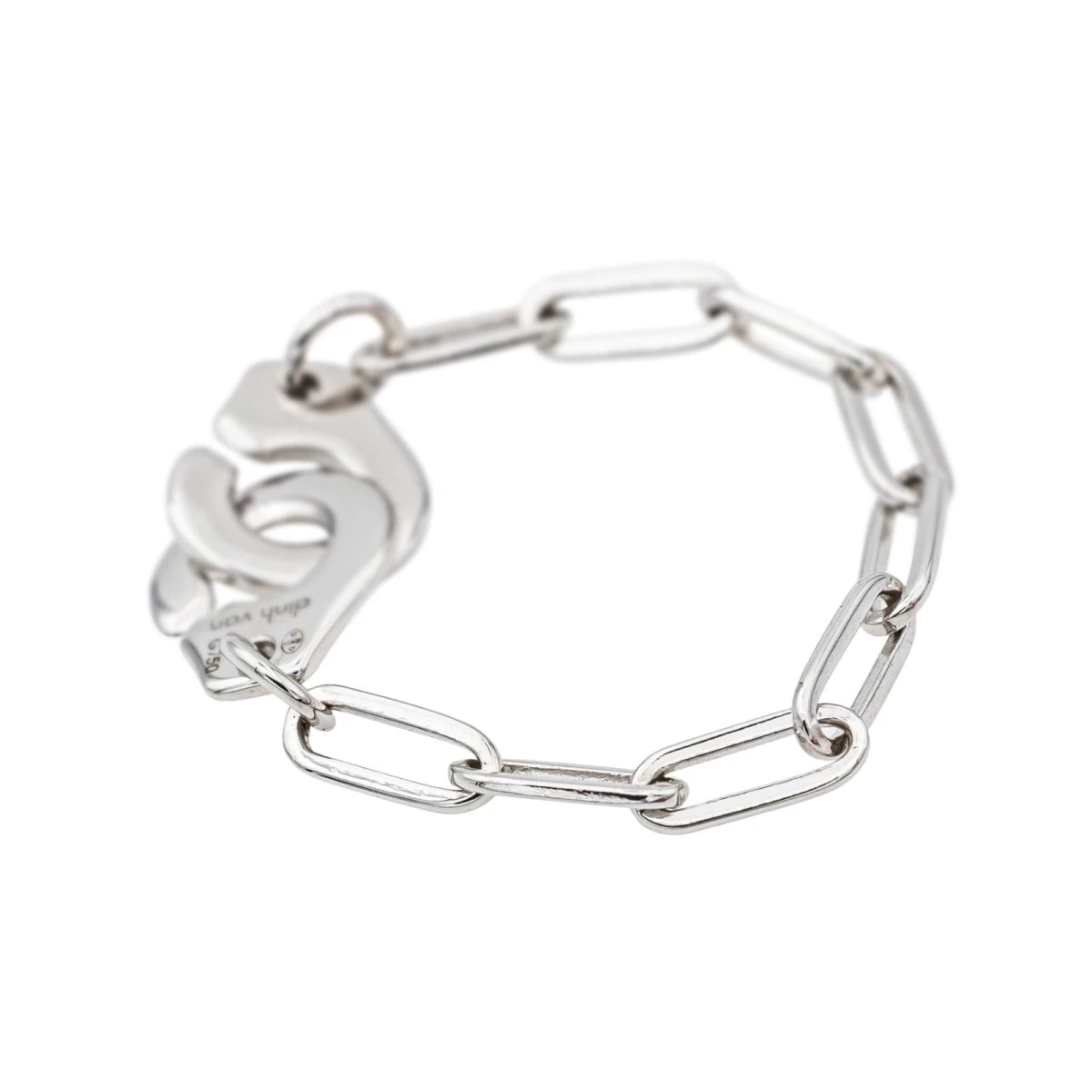 Bague DINH VAN "Menottes R7" En Or Blanc 5 Bague DINH VAN "Menottes R7" En Or Blanc – Image 5