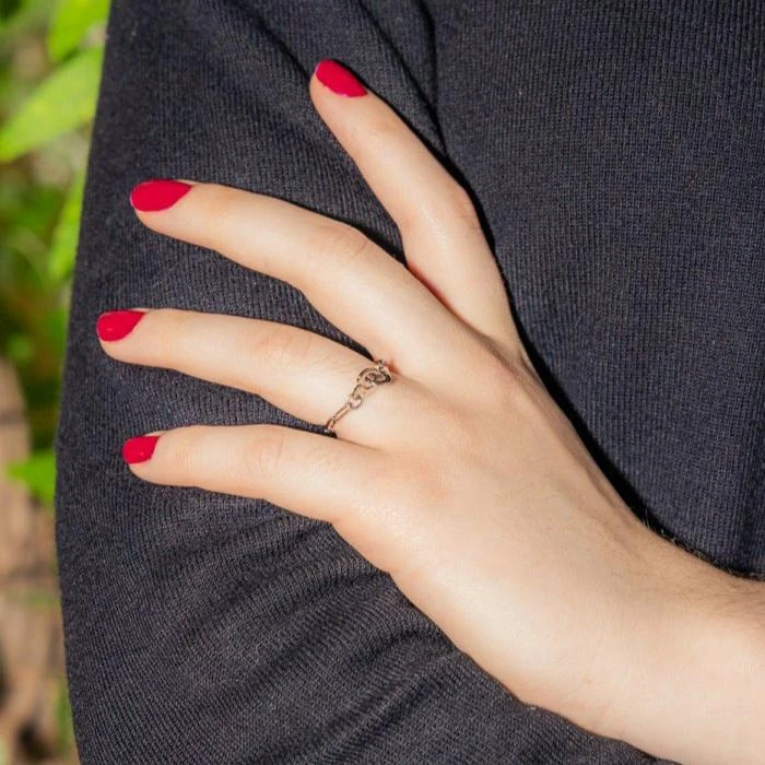 Bague DINH VAN "Menottes R7" En Or Blanc 2 Bague DINH VAN "Menottes R7" En Or Blanc – Image 2