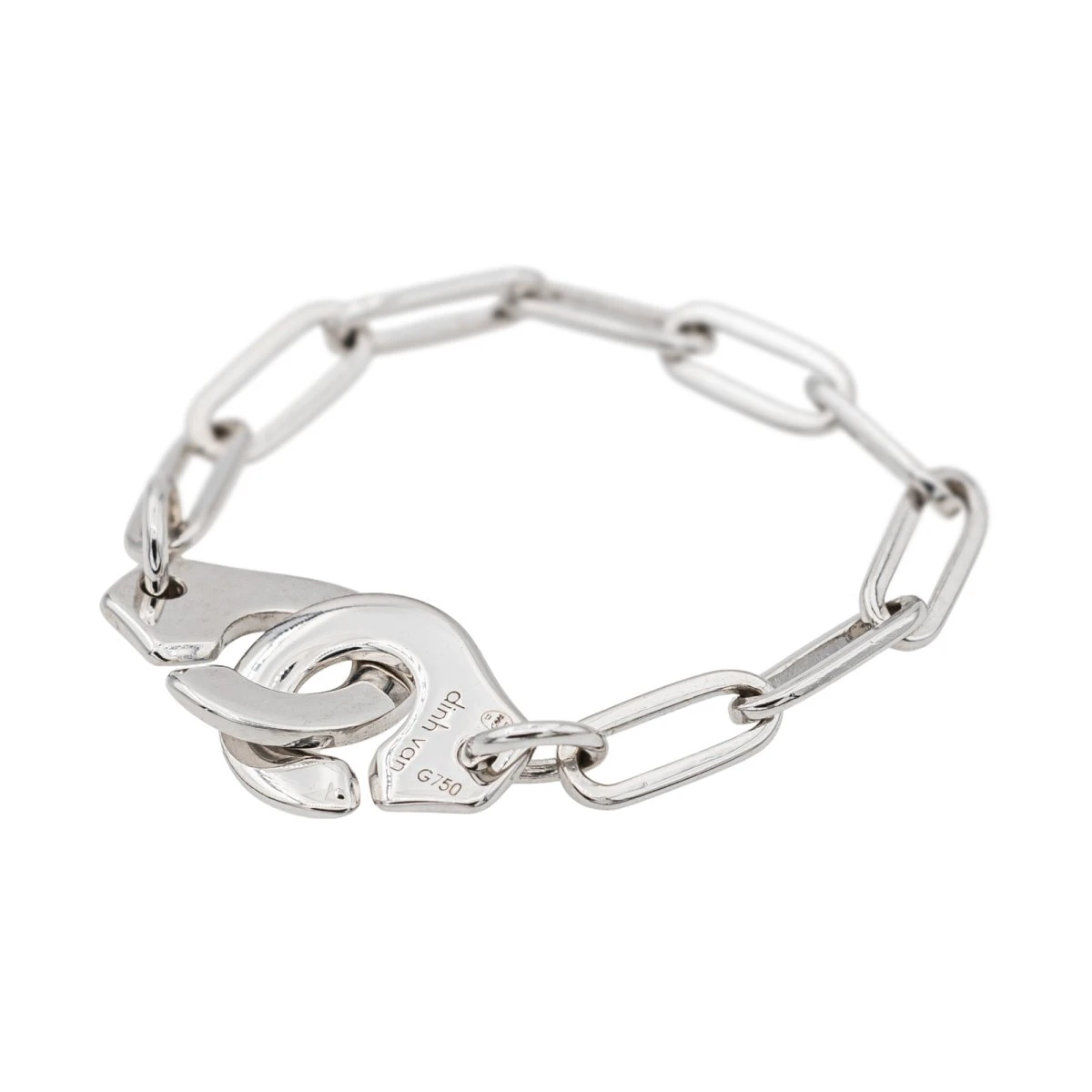 Bague DINH VAN "Menottes R7" En Or Blanc 4 Bague DINH VAN "Menottes R7" En Or Blanc – Image 4